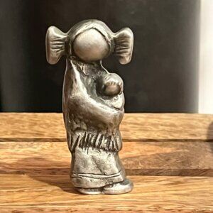 Hopi Maiden Pewter  Figurine From the DeGrazia Family Collection